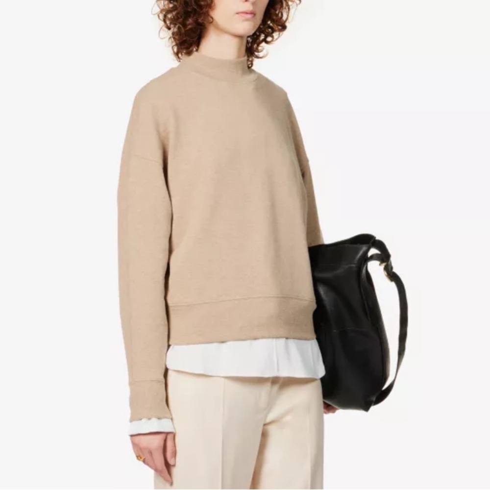 Vince Light Brown/Beige Mockneck Sweater Size Small